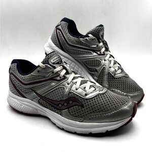 Saucony Womens Cohesion 11 S10420-10 Gray Lace Up Running Shoes Size 9